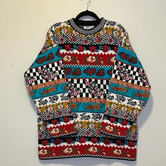 VINTAGE 90' SWEATER JAMES RIVER TRADERS - Picture 1 of 3